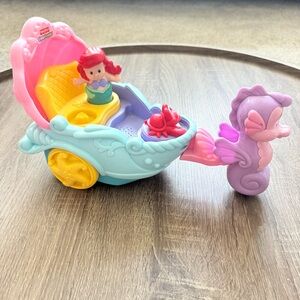 Fisher Price Little People Disney Ariel’s Musical Seahorse Coach Carriage Toy